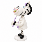 Figura Decorativa Odontóloga Cebra con Brackets