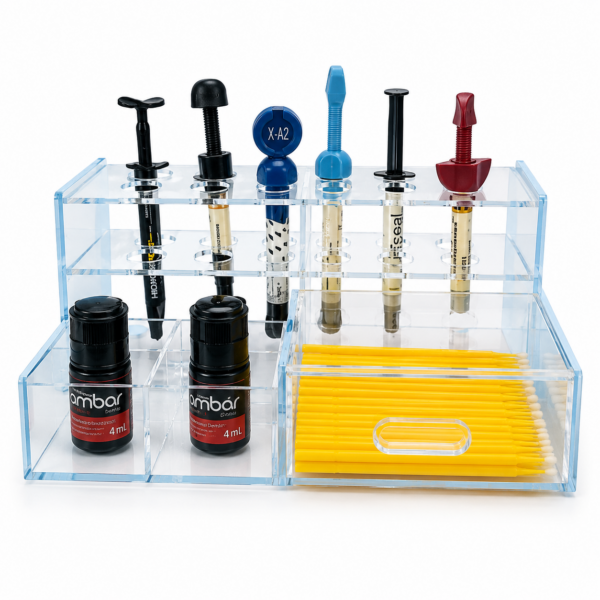 Organizador Acrílico para Resinas Dentales y Accesorios Odontológicos