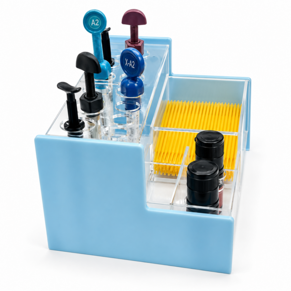 Organizador Acrílico para Resinas Dentales y Accesorios Odontológicos