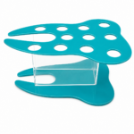 Porta Resinas de Acrílico con Forma de Muela para Consultorio Dental